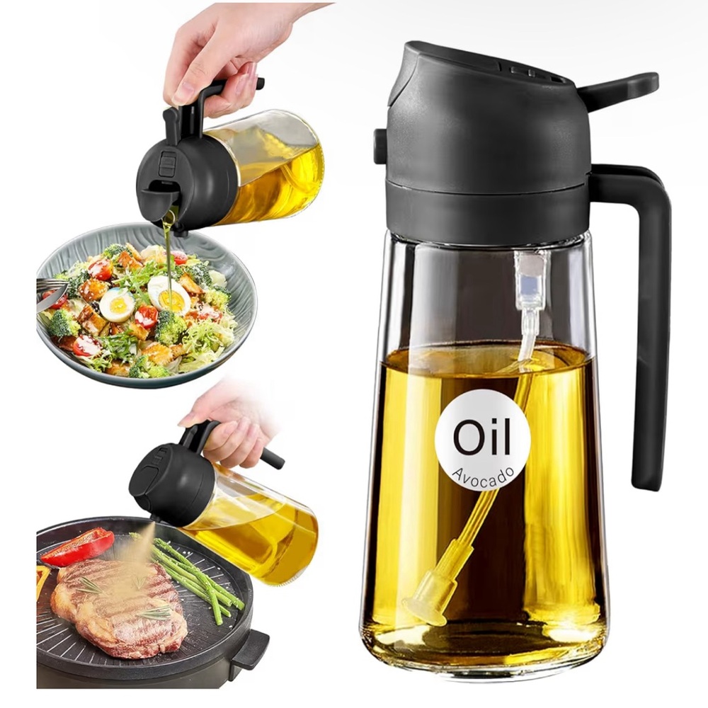 Glass oil spritzer/pour